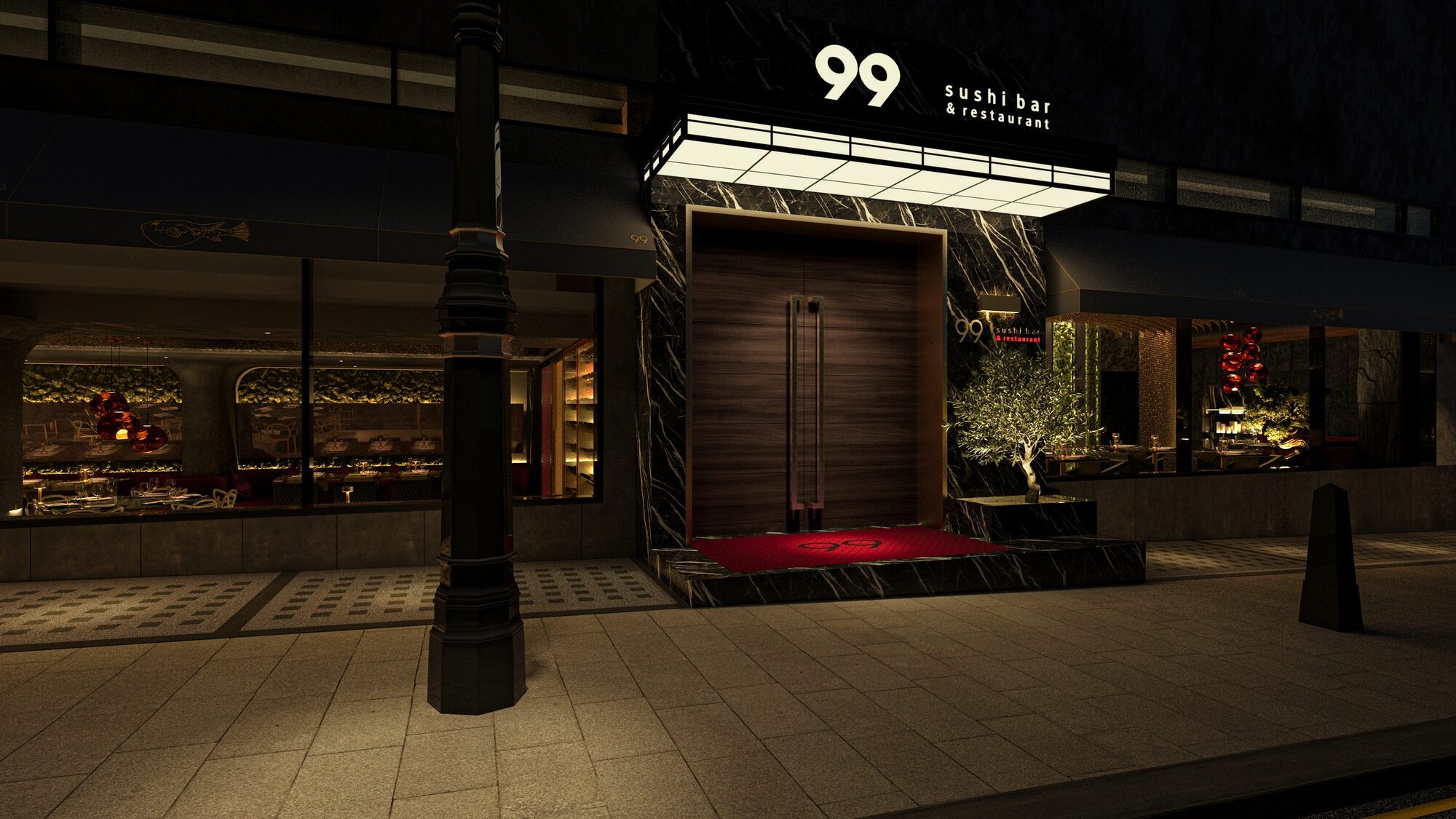 99 Sushi Bar & Restaurant, Mayfair &mdash; interior view